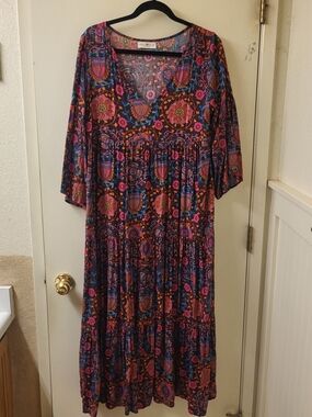 NATURAL LIFE Charlotte Midi Dress, EUC